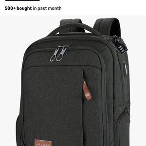 Sleek Black Backpack for Men